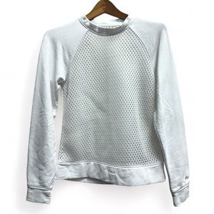 Alo Yoga Elemental Mesh Sweatshirt, White XS